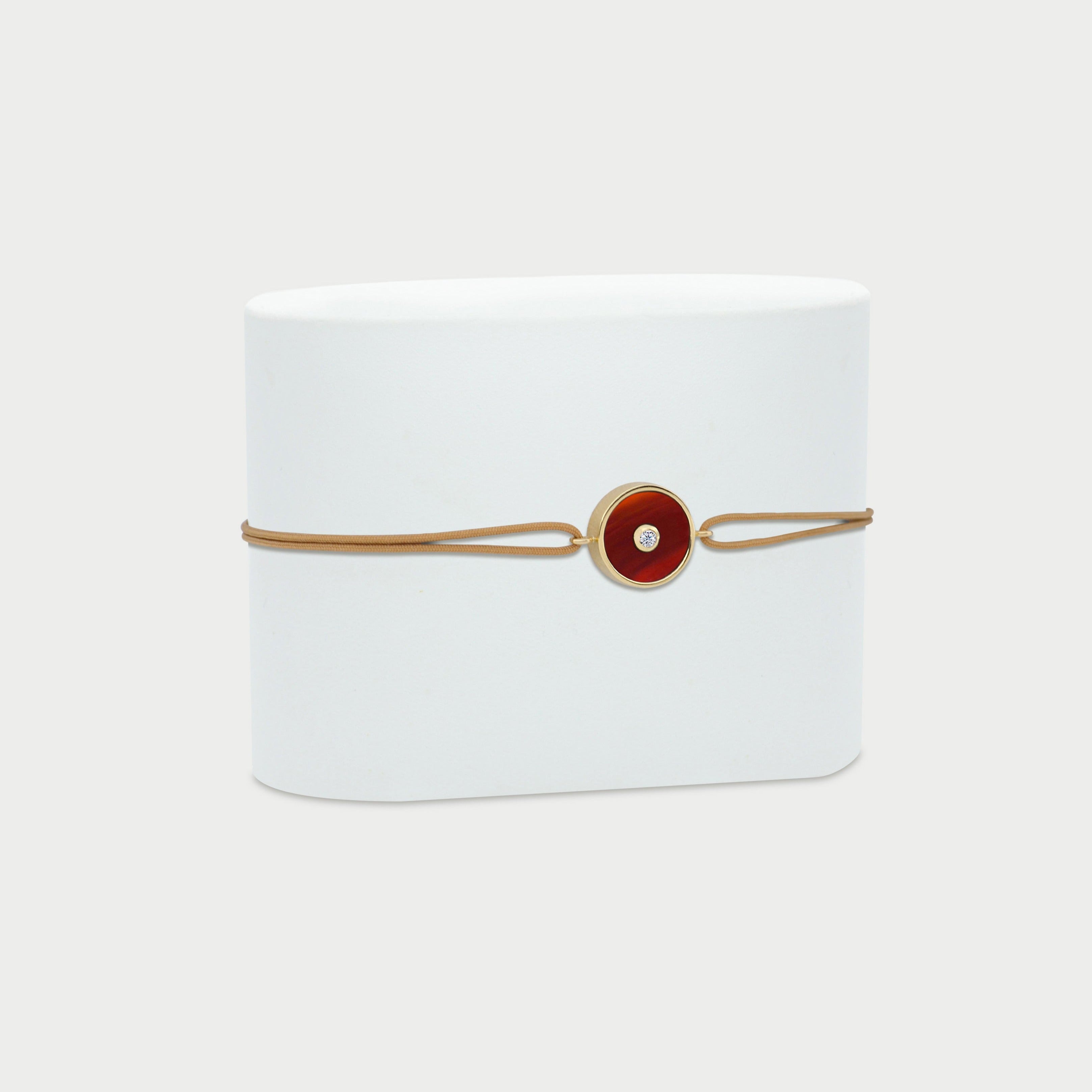 Bracelet N.1 Carnelian & Diamond Bracelet