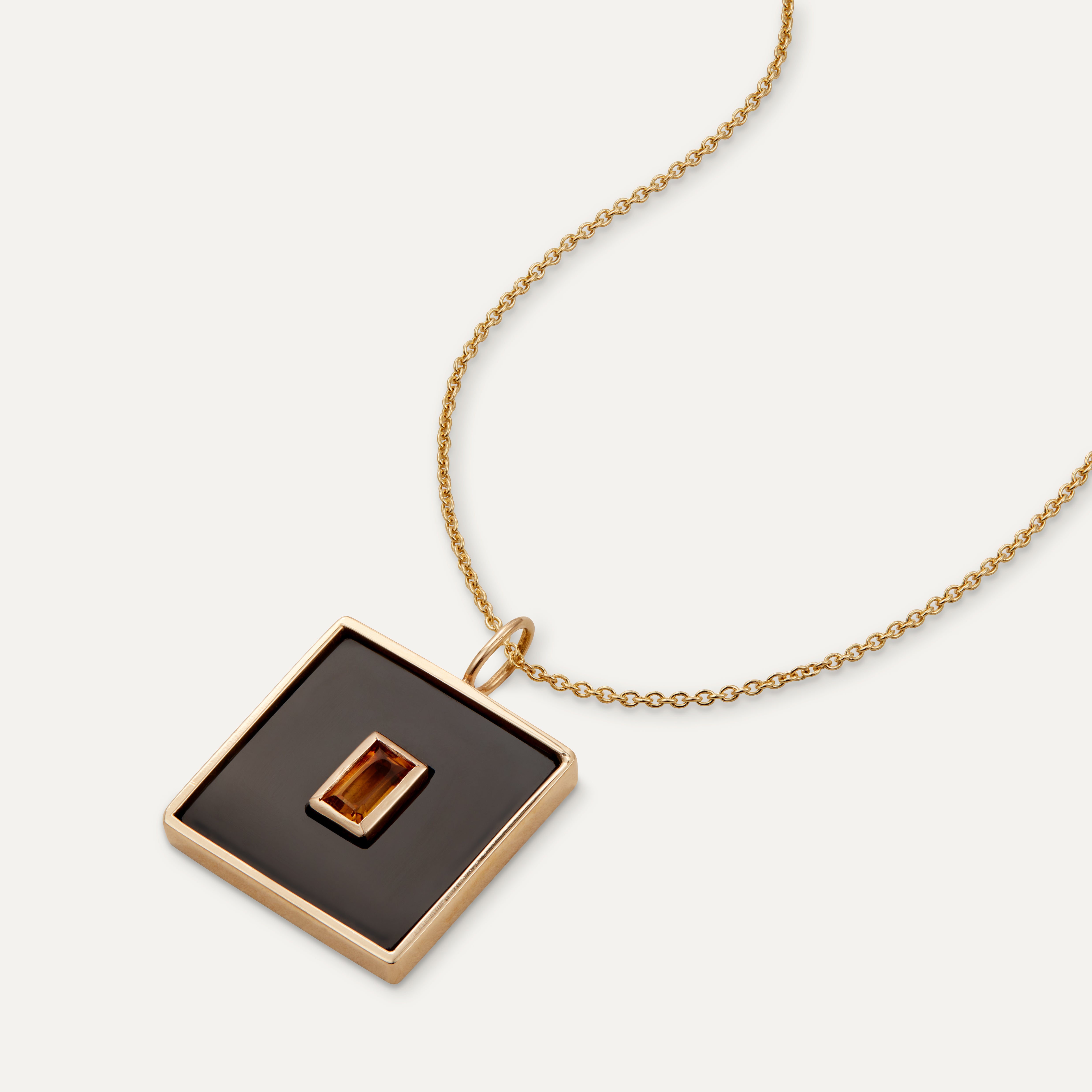 Le Collier N.4 Onyx & Citrine Necklace