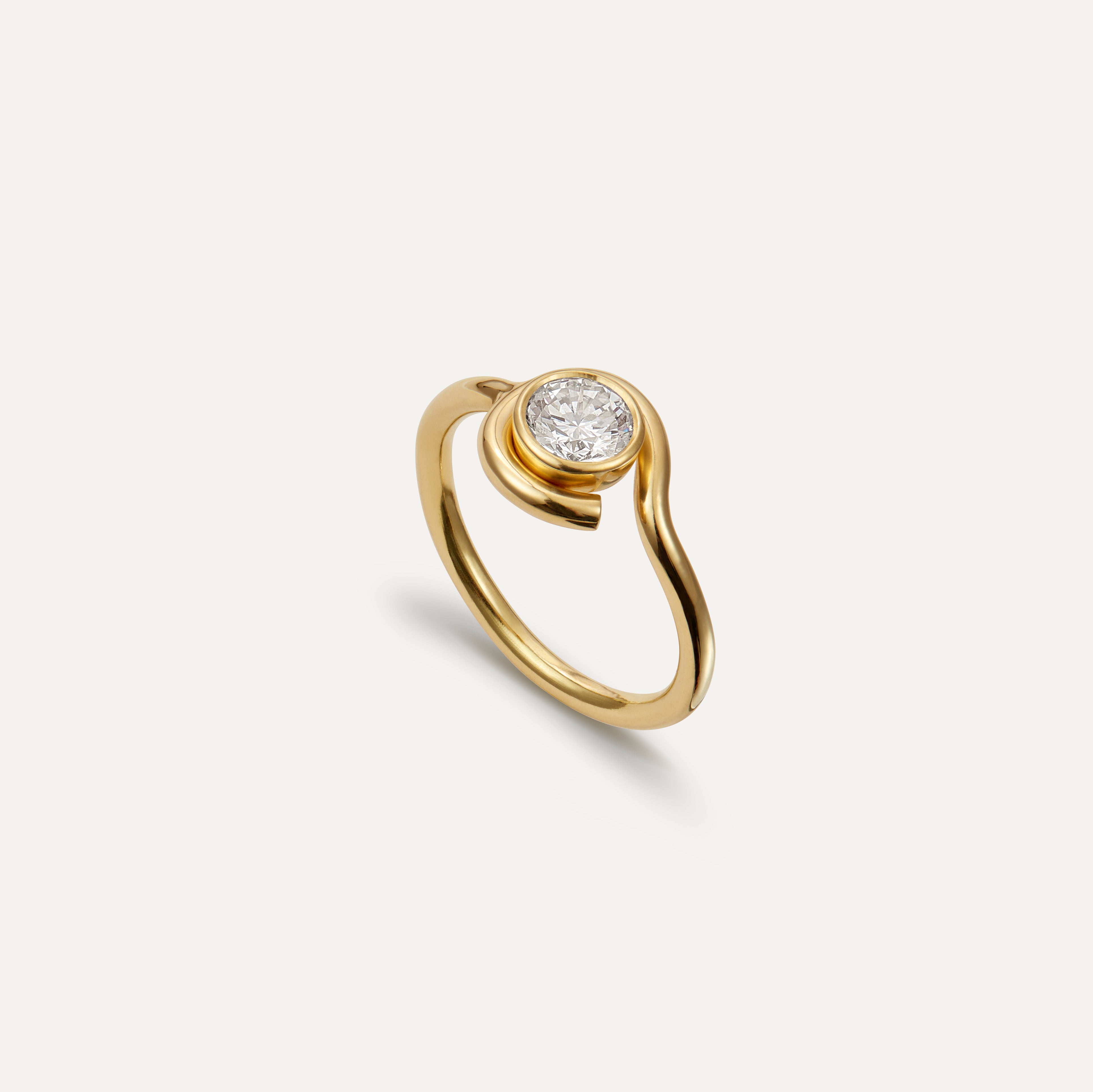 Volute Diamond & Gold Ring