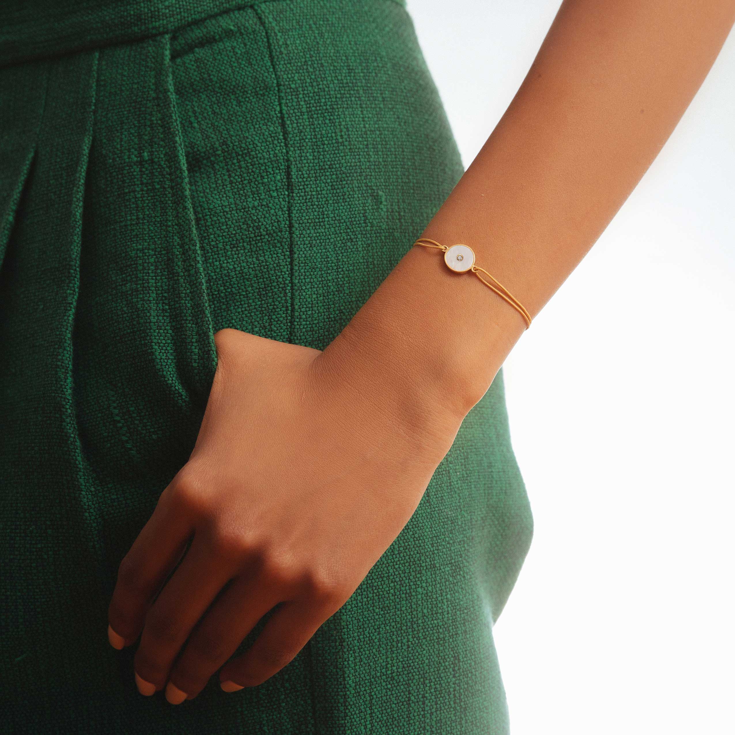 Bracelet N.1 Mother of Pearl & Diamond Bracelet