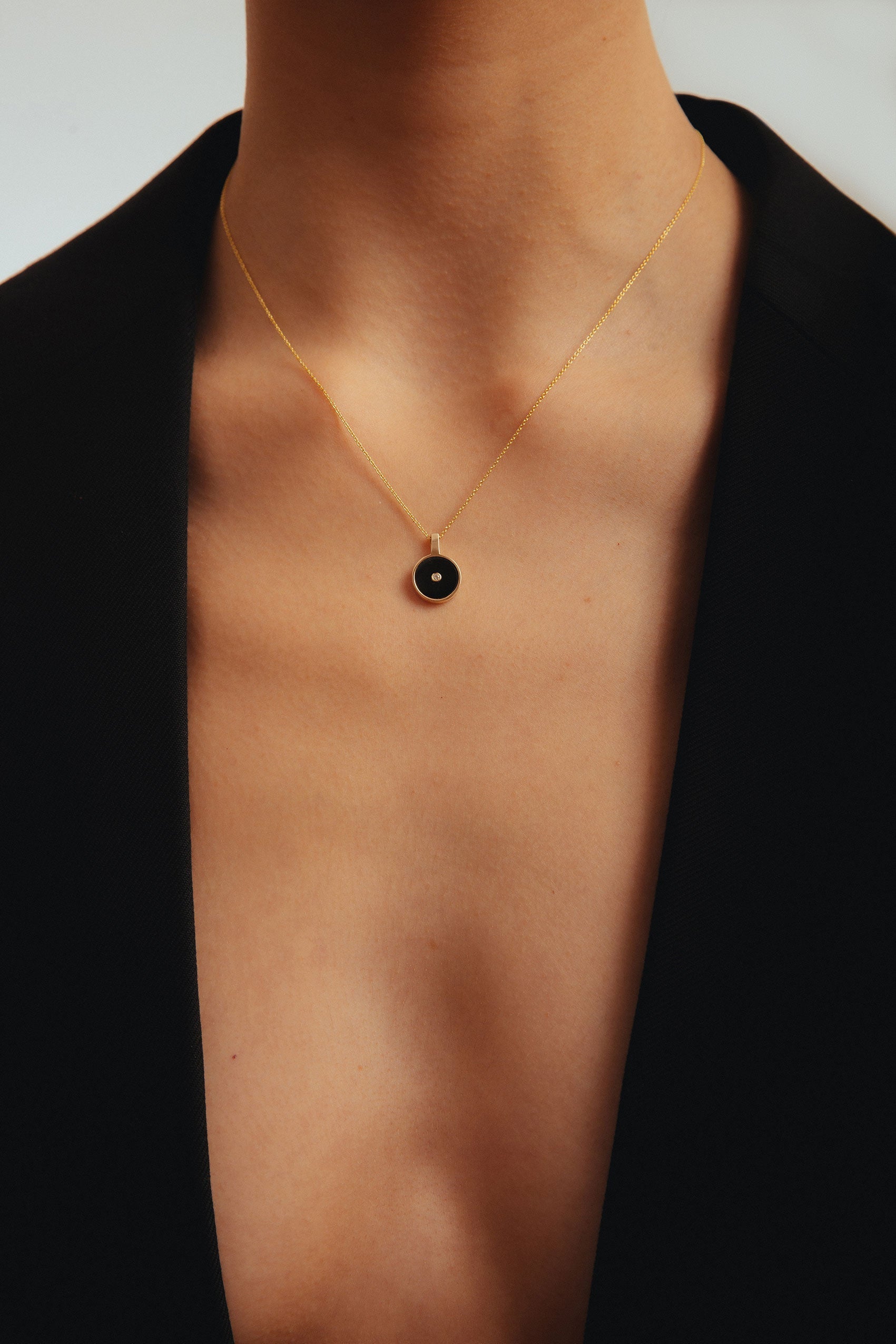 Le Collier N.1 Onyx & Diamond Necklace