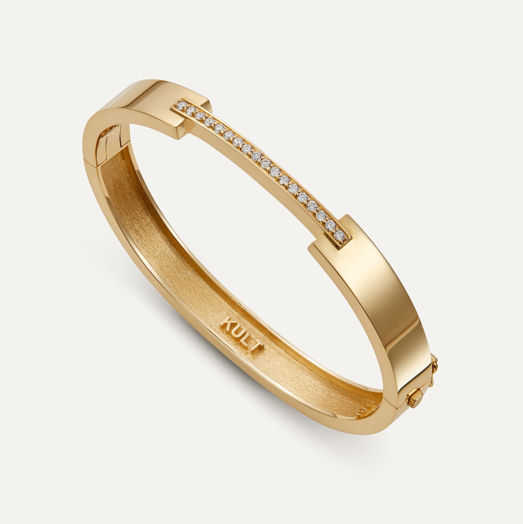 La Ligne Bangle Gold & Diamonds Bracelet
