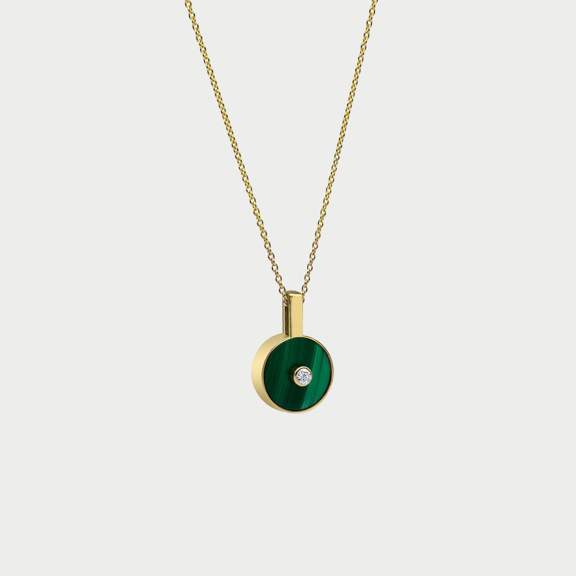 Le Collier N.1 Malachite & Diamond Necklace