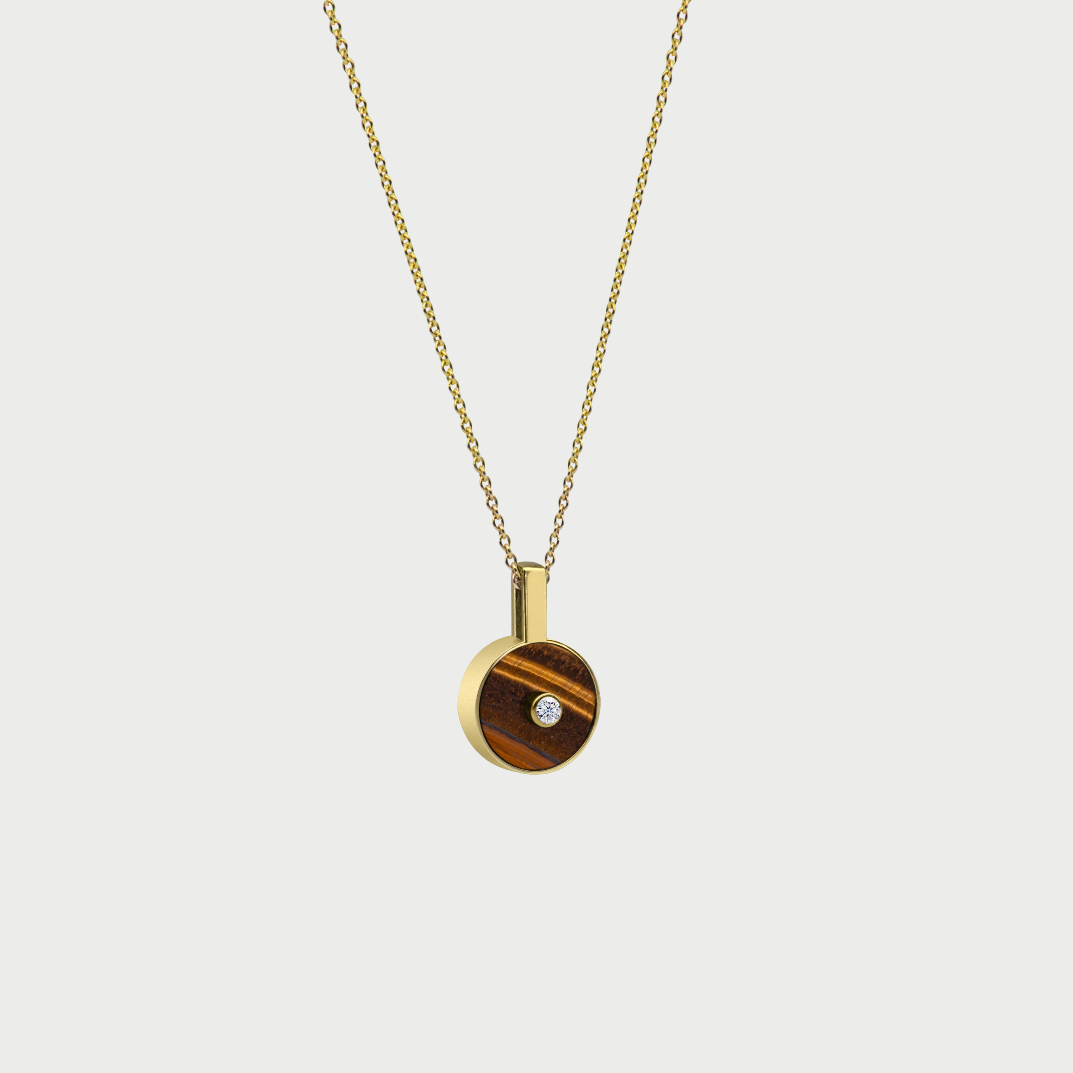 Le Collier N.1 Tiger Eye & Diamond Necklace