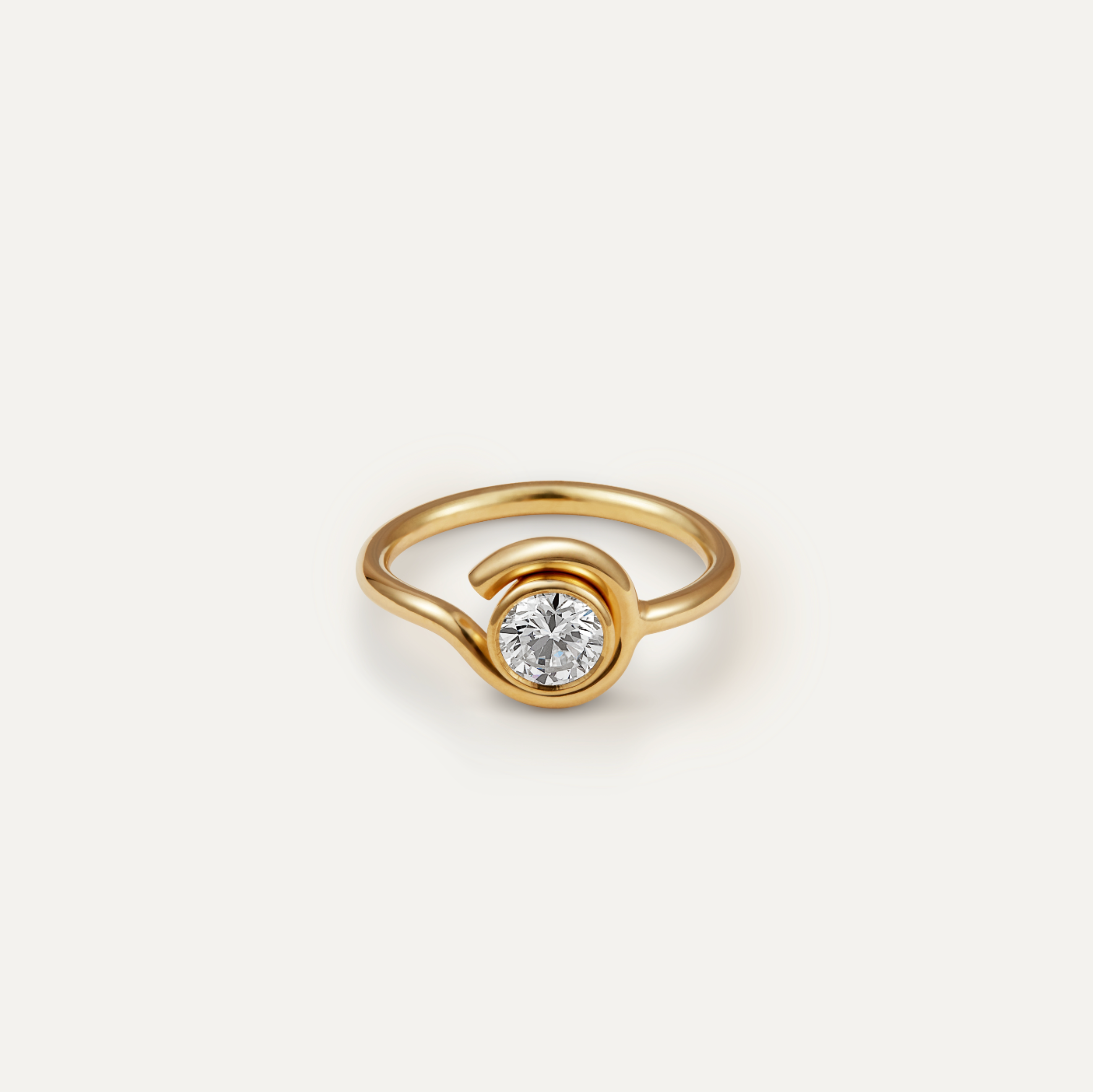 Volute Diamond & Gold Ring